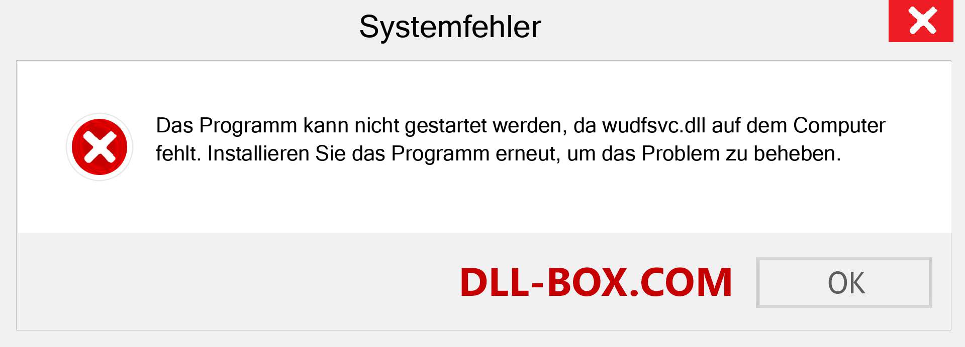 wudfsvc.dll-Datei fehlt?. Download für Windows 7, 8, 10 - Fix wudfsvc dll Missing Error unter Windows, Fotos, Bildern